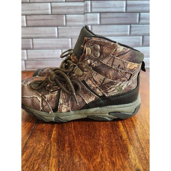 Ozark Trail Hiking Boots / Camo Hunting Camping Shoes Youth Size 3 - Picture 4 of 8